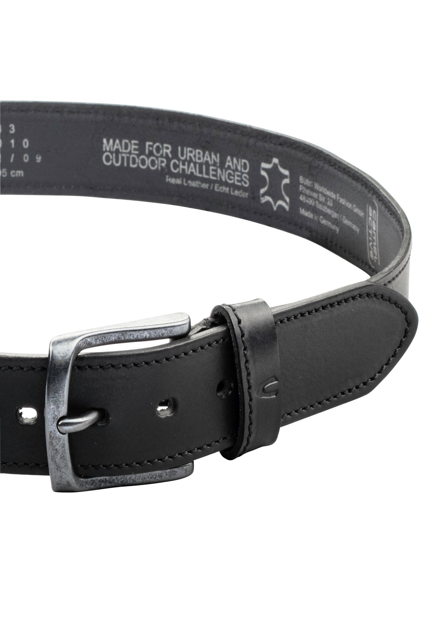 Ledergürtel mit verstellbaren Details (Black)