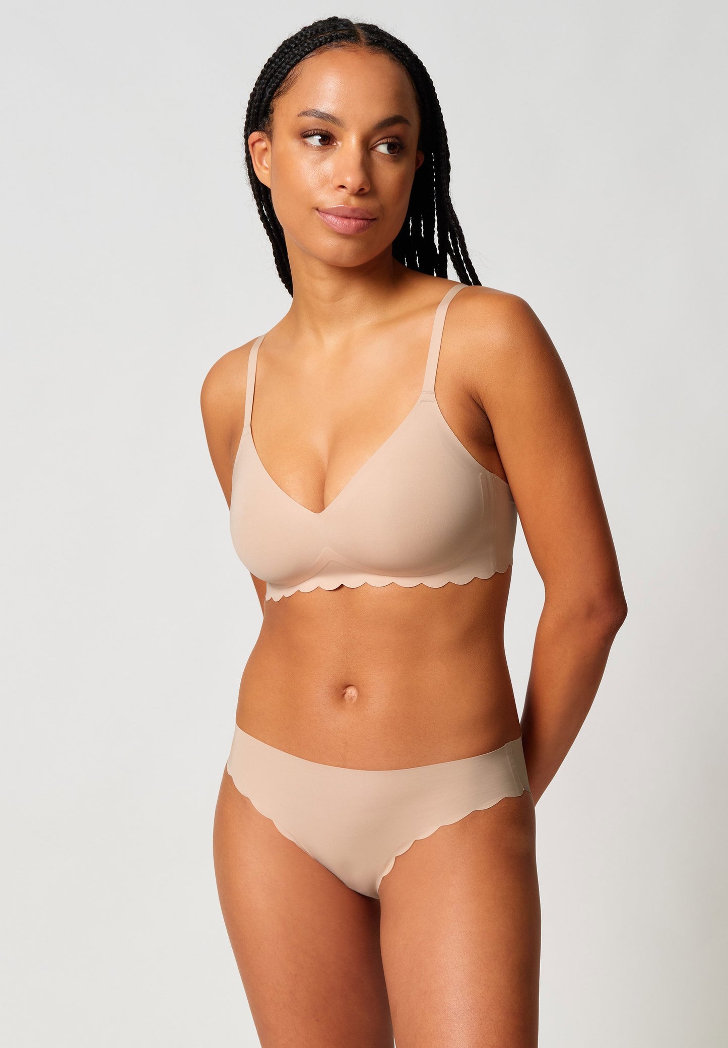 Skiny Damen Triangel BH herausn. Pads Sensation (Beige)