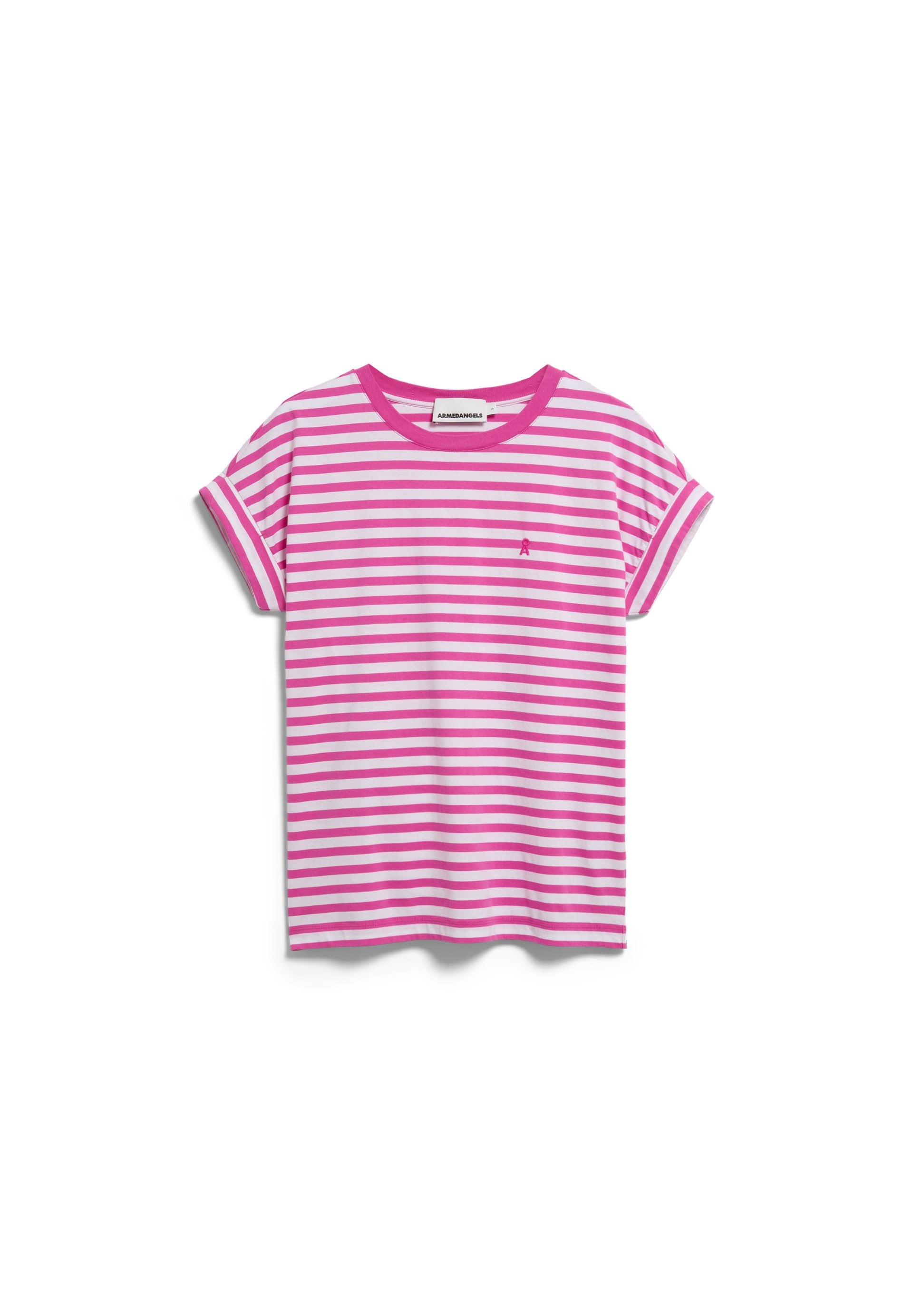 Idaara Stripe T-shirt (White-very Berr)