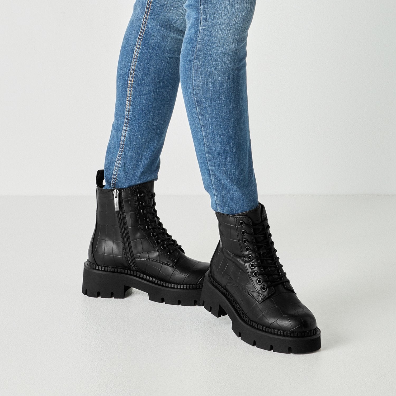 Stiefel (Black Croco)