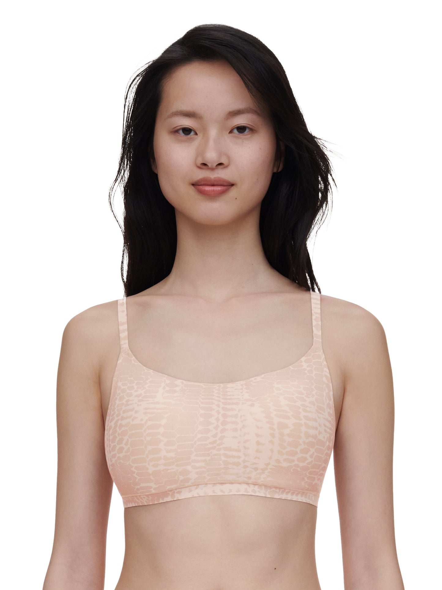 SOFTSTRETCH Bustier mit Rundhalsausschnitt (Light Snake Prin)