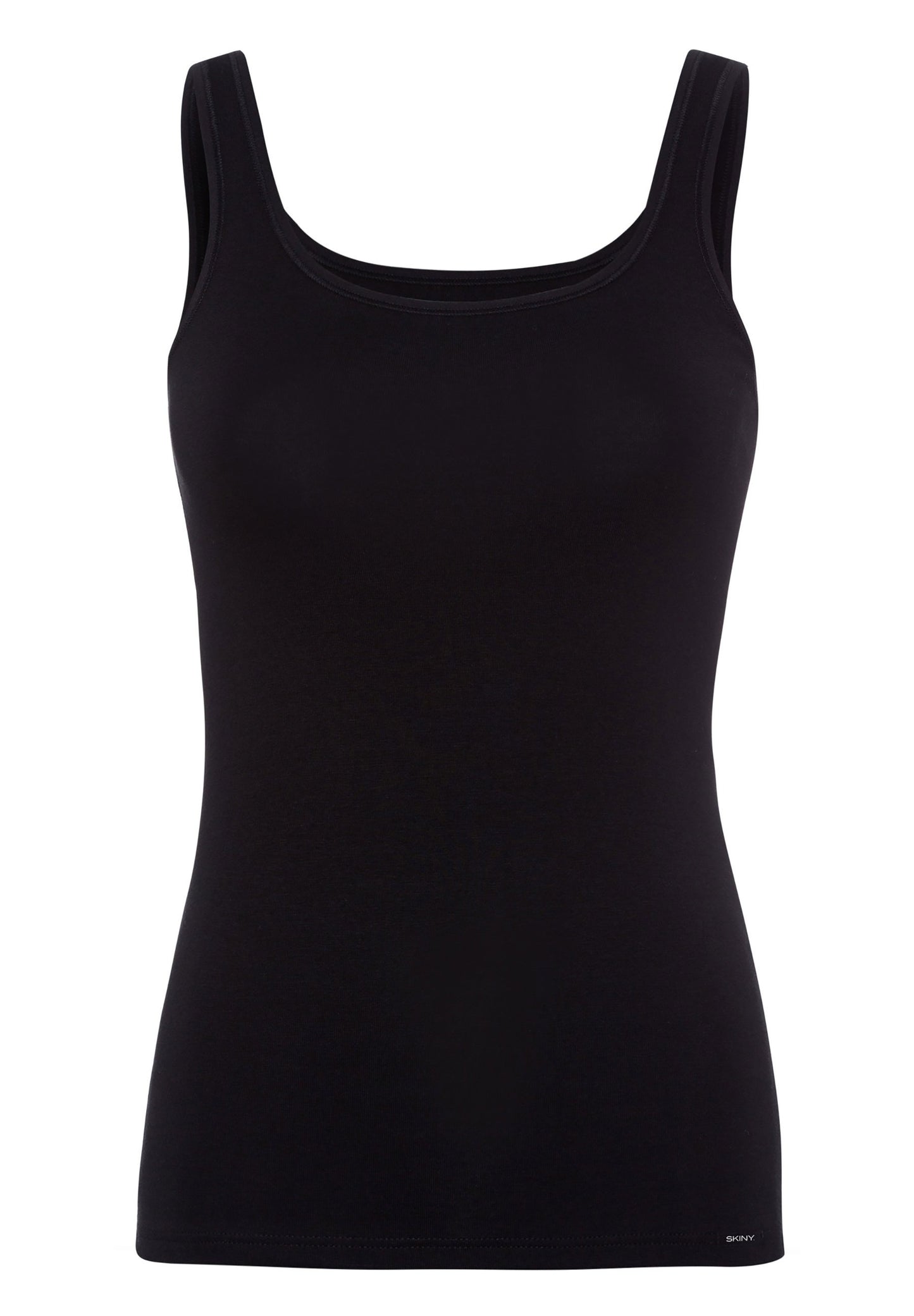 Skiny Damen Tanktop Doppelpack Cotton Advantage (Black)