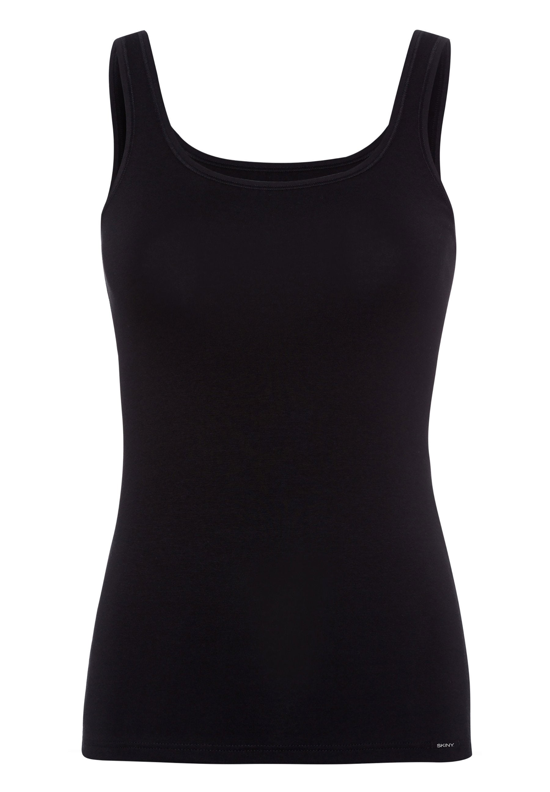 Skiny Damen Tanktop Doppelpack Cotton Advantage (Black)
