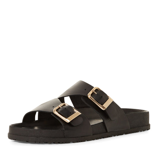 Pantolette (Black Leather)