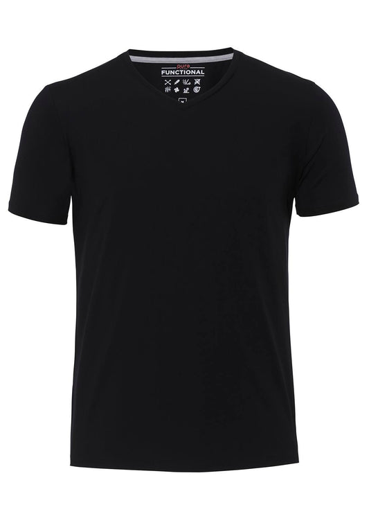 Pure Functional T-Shirt slim fit Halbarm (Schwarz)