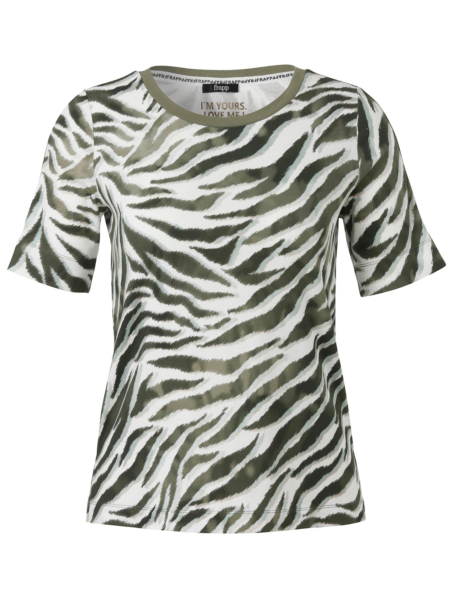 T-Shirt Rundhals 1/2 Arm Druck (Green Multicolor)