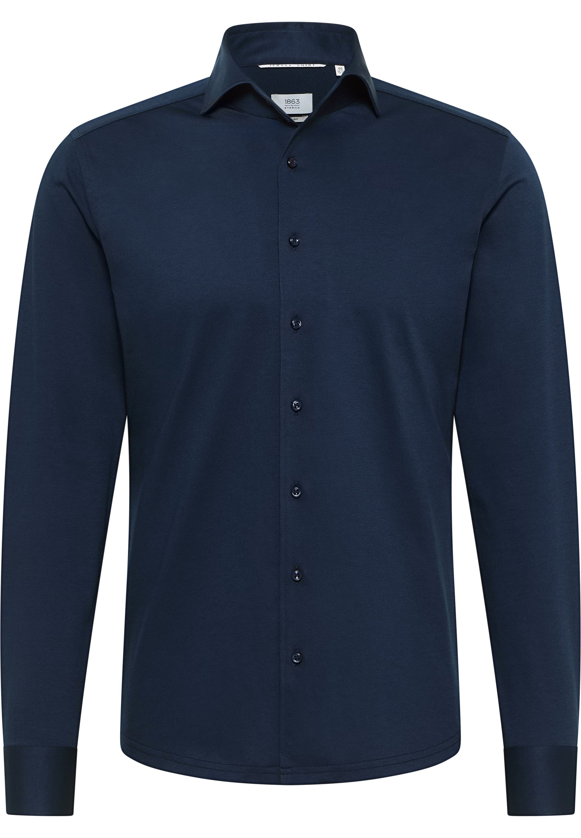 Hemd Jersey Langarm (Marine)