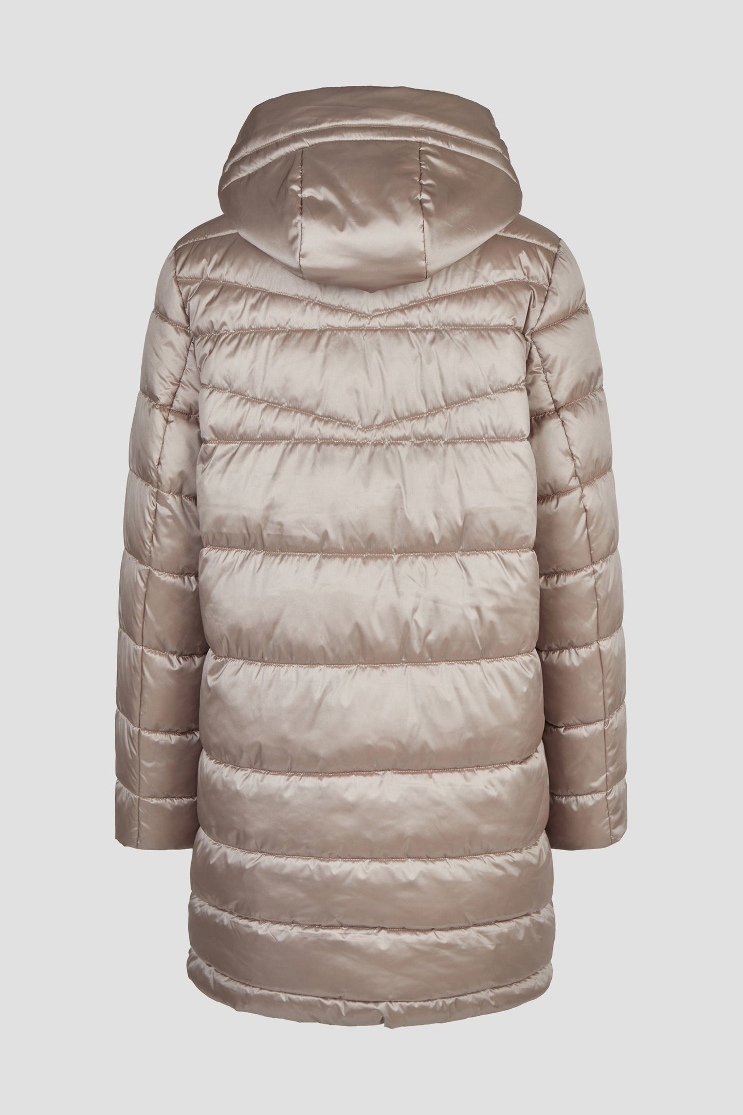 Kurzmantel Down Free mit Kapuze (Light Taupe)