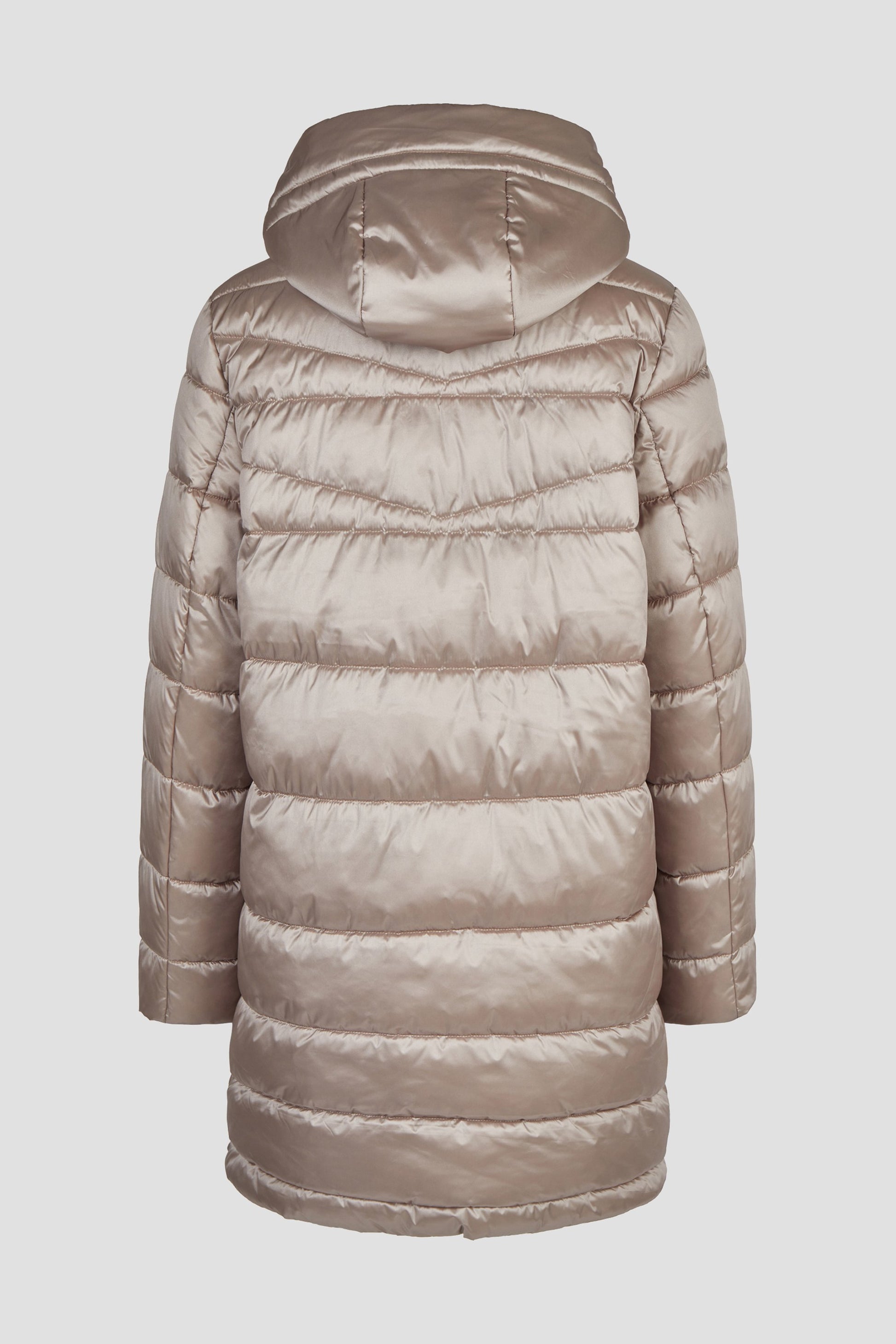 Kurzmantel Down Free mit Kapuze (Light Taupe)