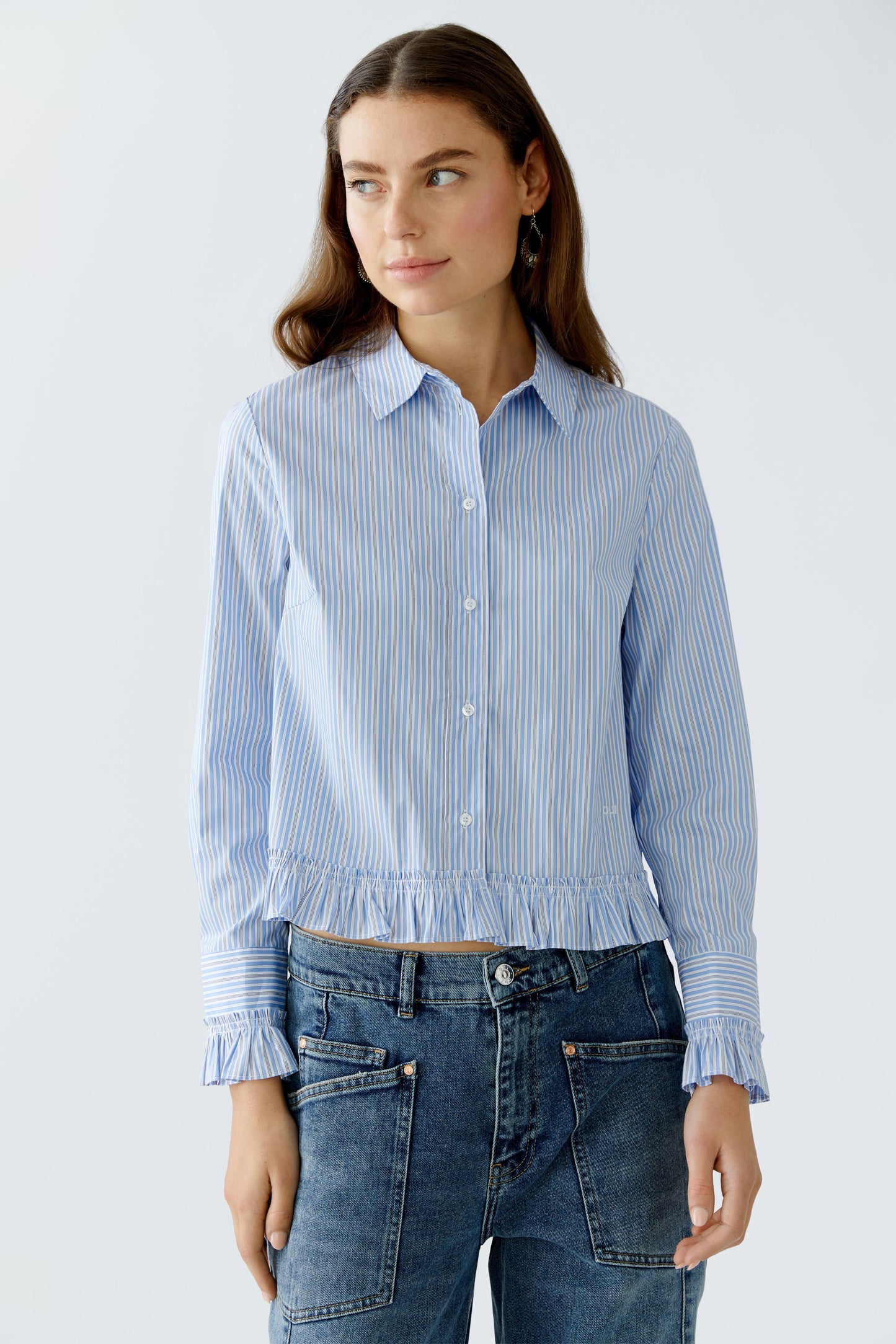 Bluse (Lt Blue White)