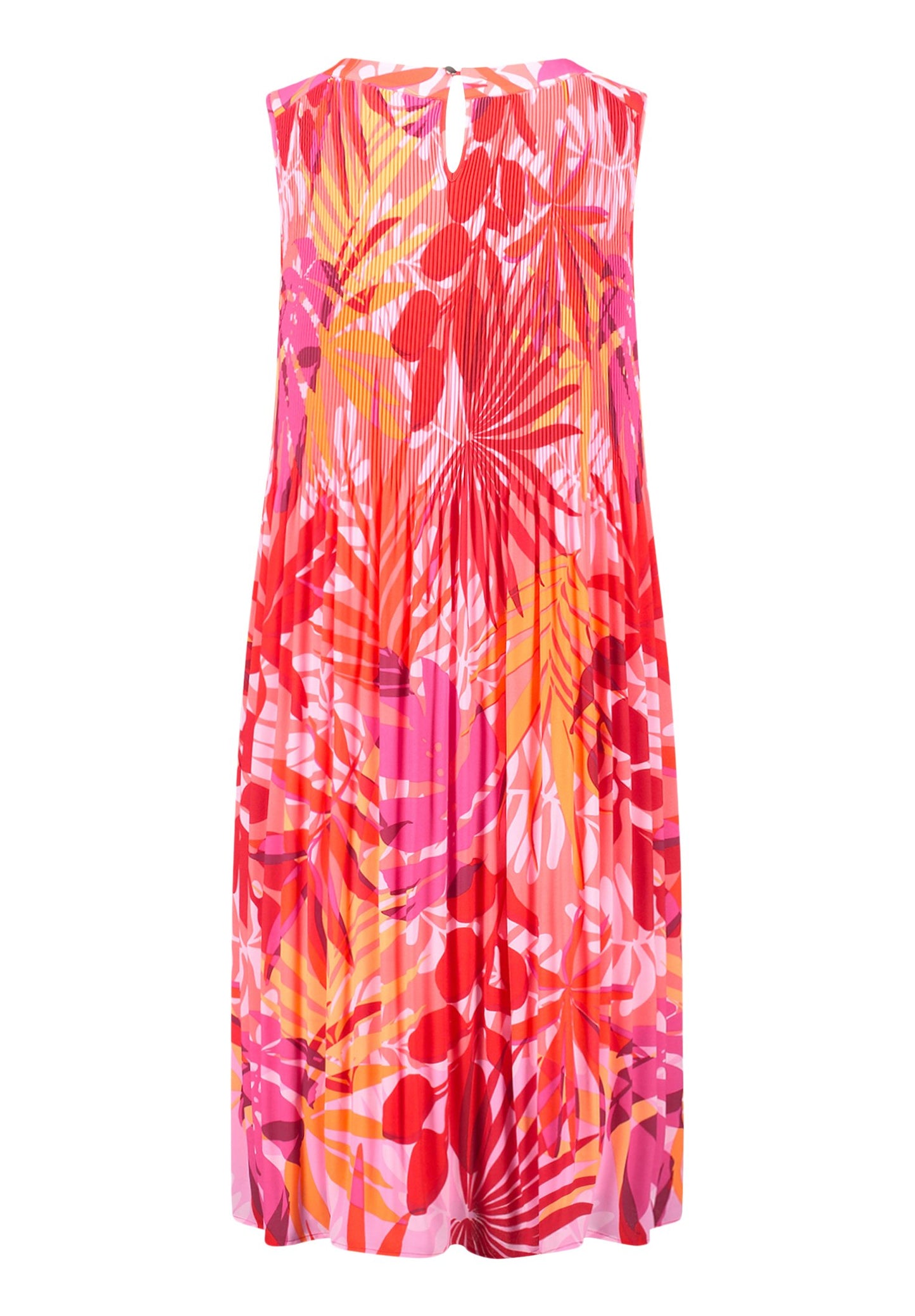 Plisseekleid (Red/pink)