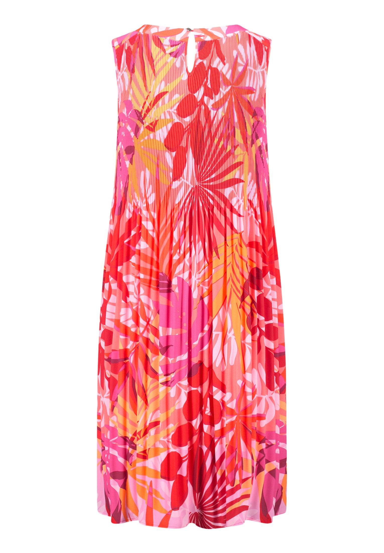 Plisseekleid (Red/pink)