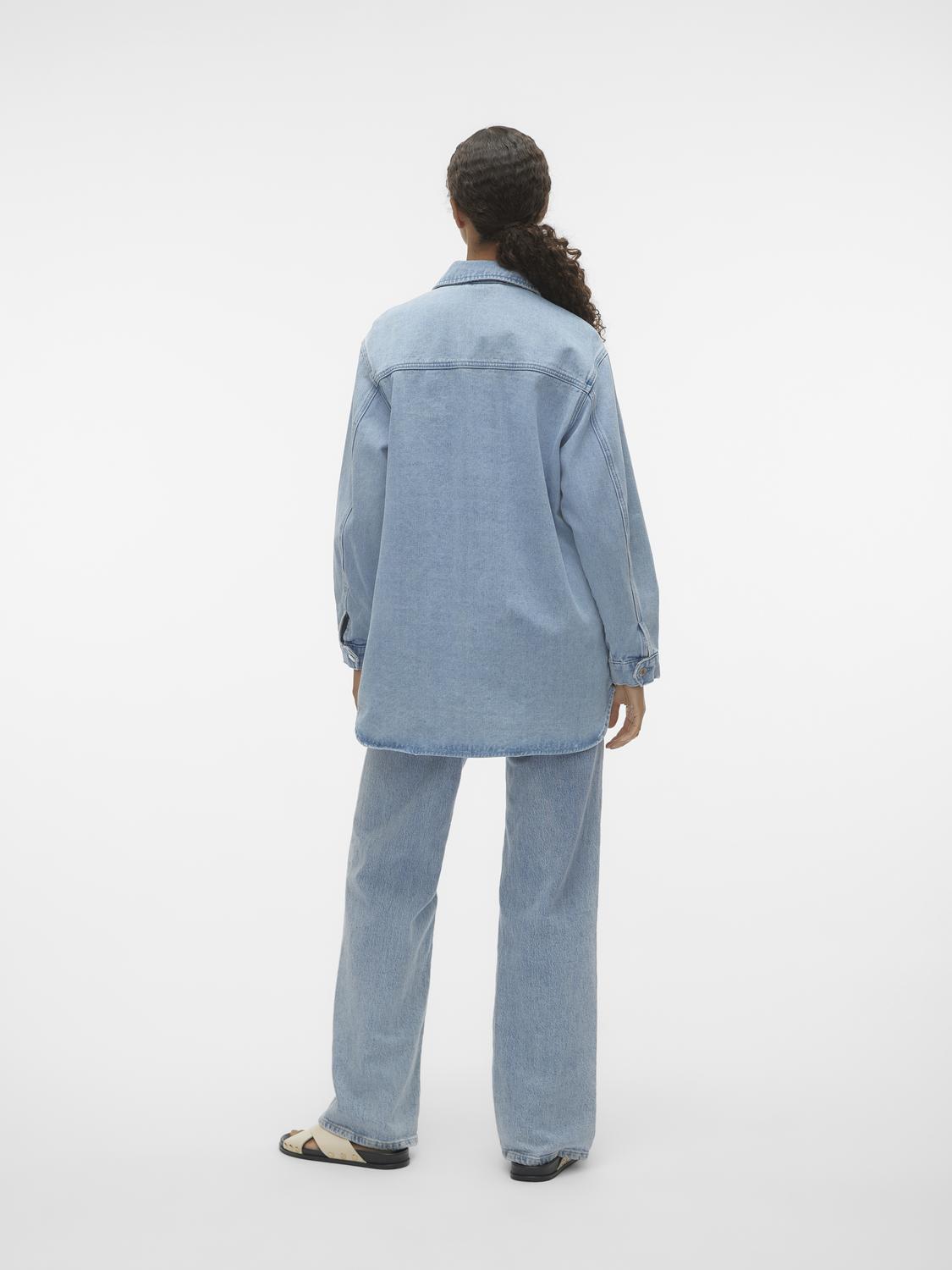 Vmnaya Oversized Denim Shirt Mix Noos (Light Blue De)