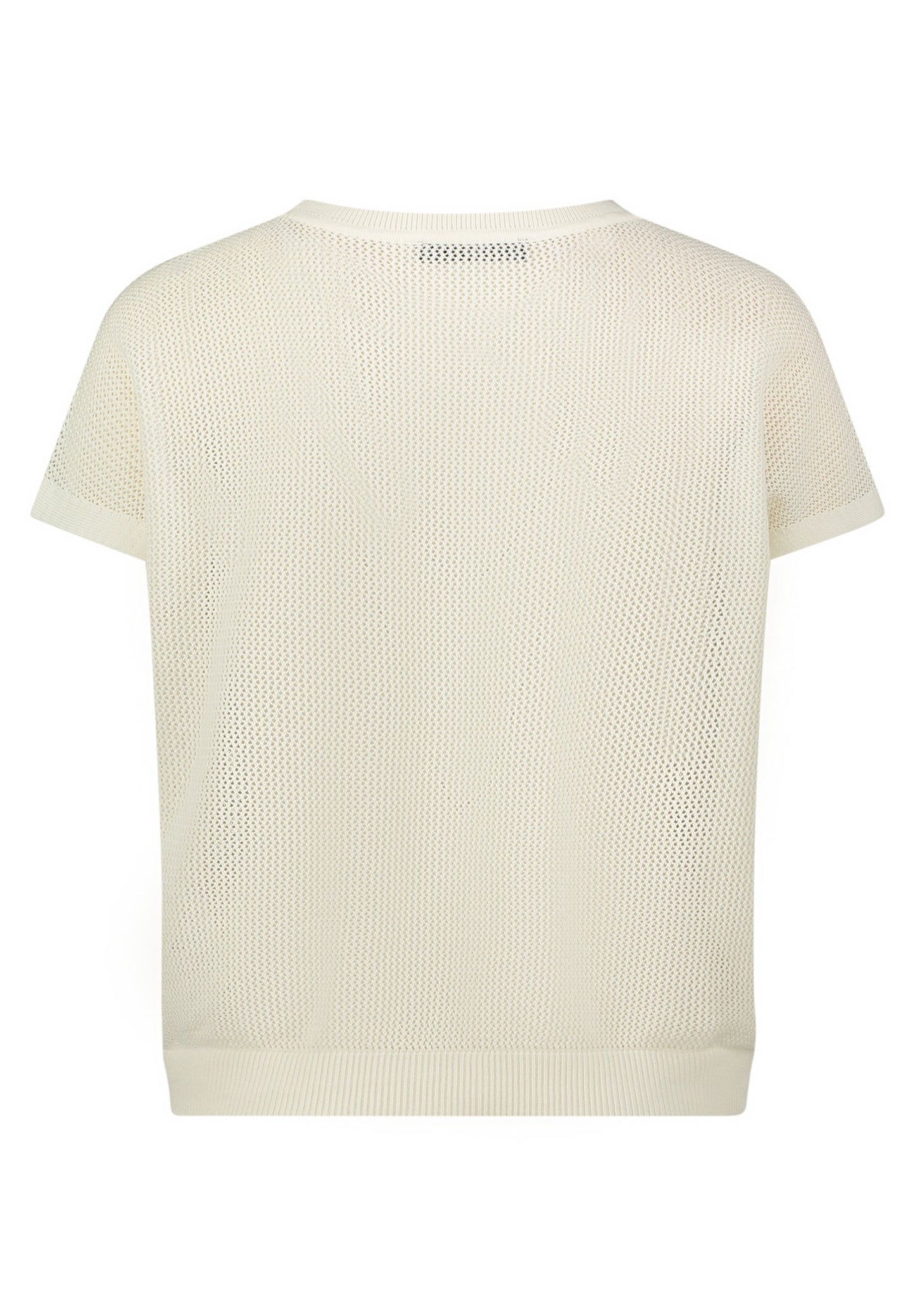 Lochstrick-Pullover (Offwhite)