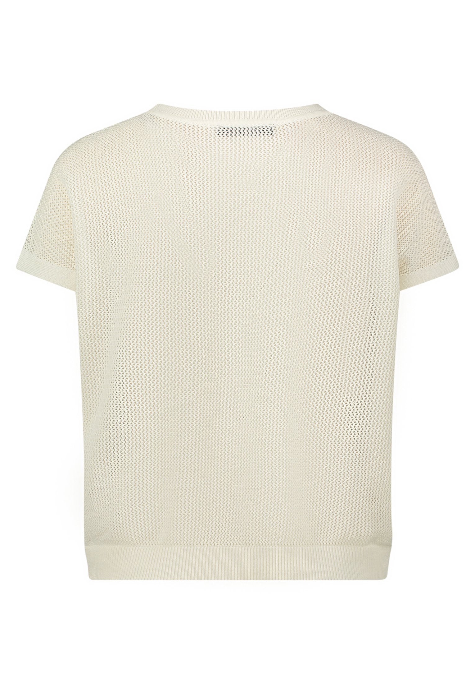 Lochstrick-Pullover (Offwhite)