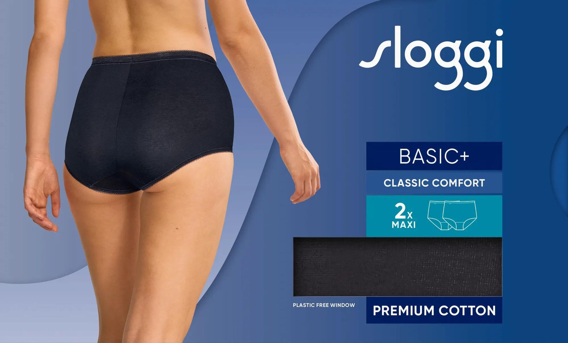 sloggi Basic+ Maxi 2P (Black)