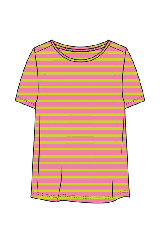 T-Shirt Stripes (Soft Pink Print)
