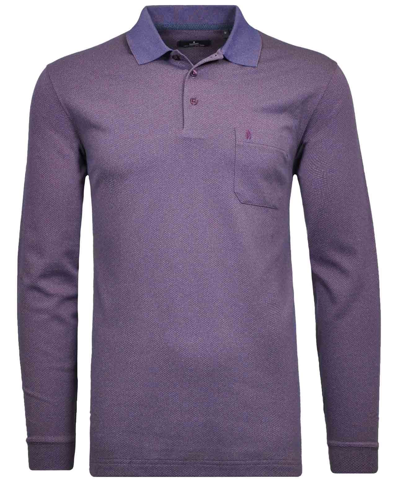 Poloshirt langarm (Vintagerot)