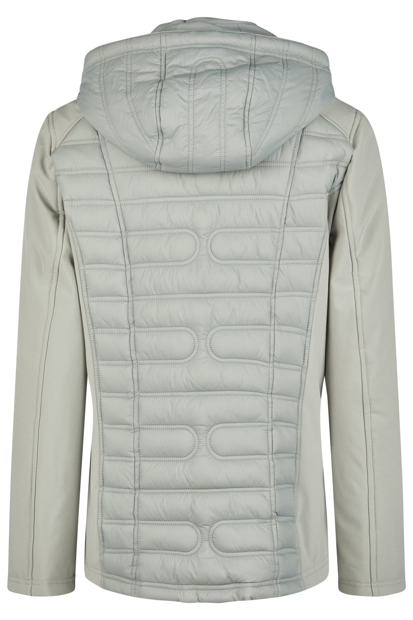 Jacke Down Free mit Kapuze (Sage)