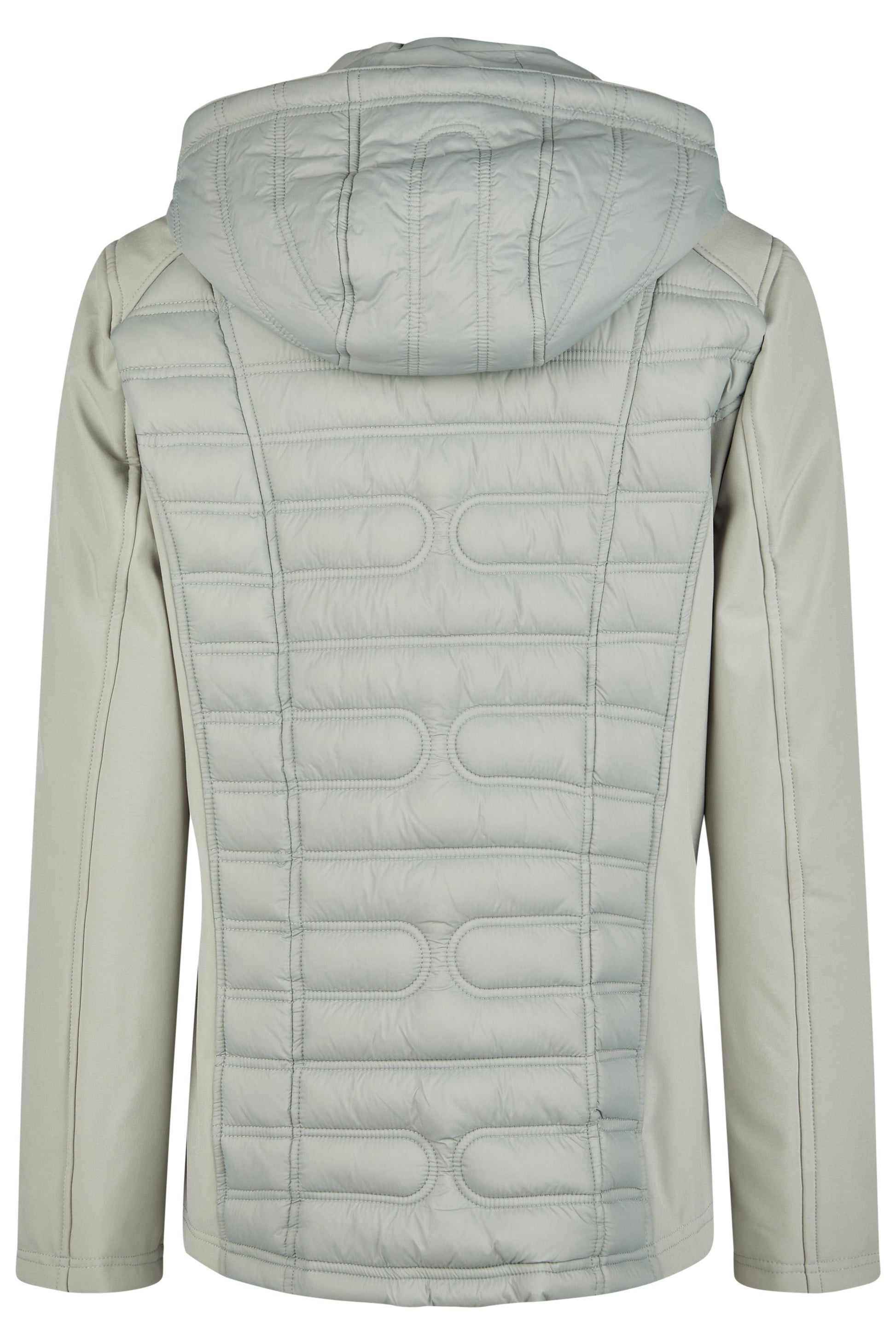 Jacke Down Free mit Kapuze (Sage)