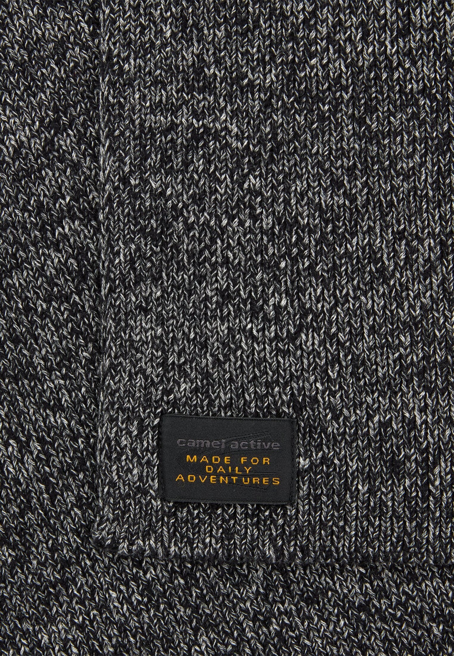 Melierter Strickschal (Asphalt)