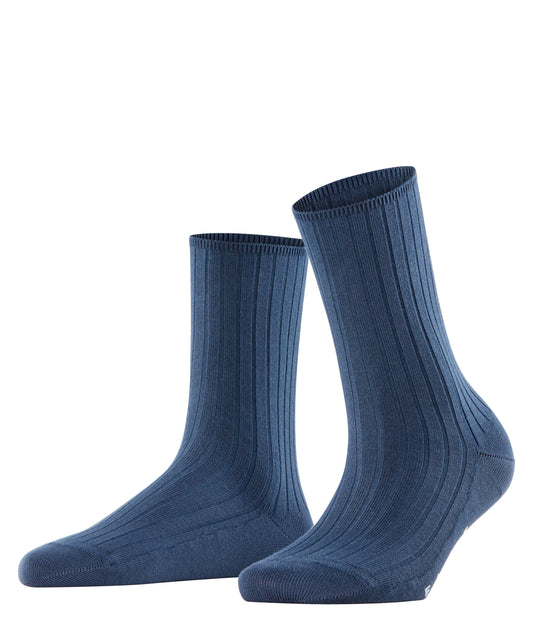 FALKE Cotton Rib Damen (Space Blue)