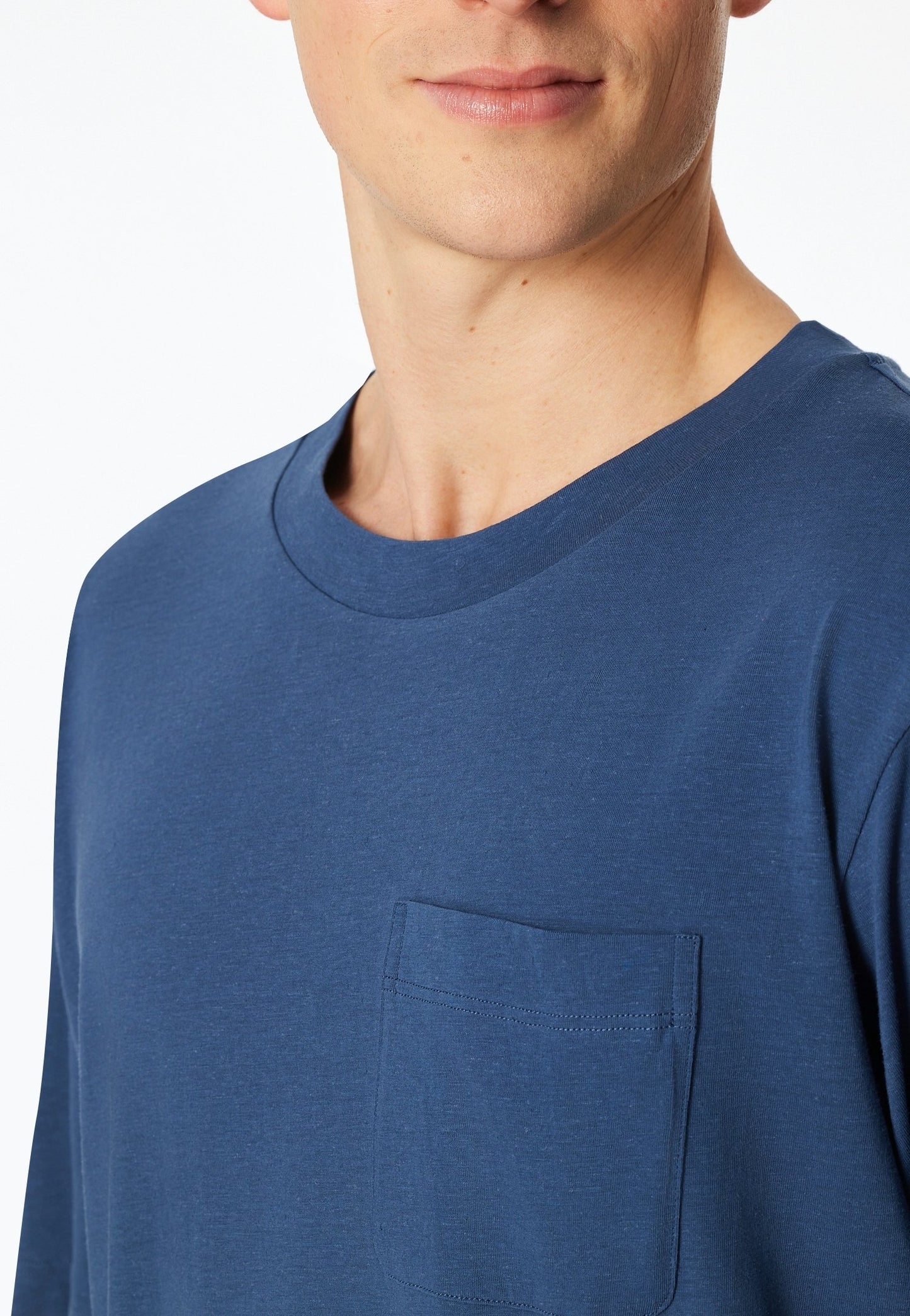 T-Shirt Rundhals (Atlantikblau)