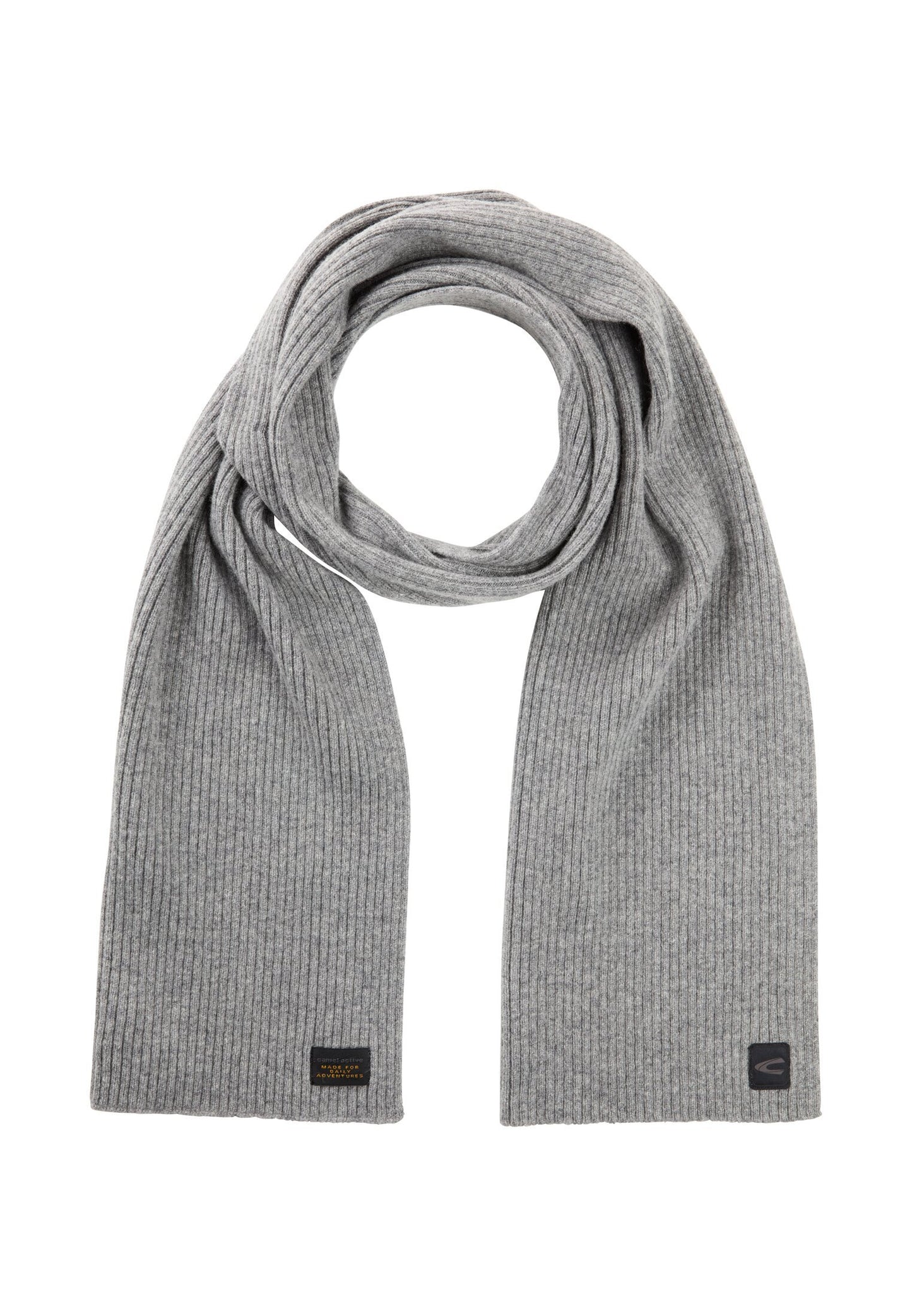 Strickschal aus reiner Lammwolle (Stone Gray)