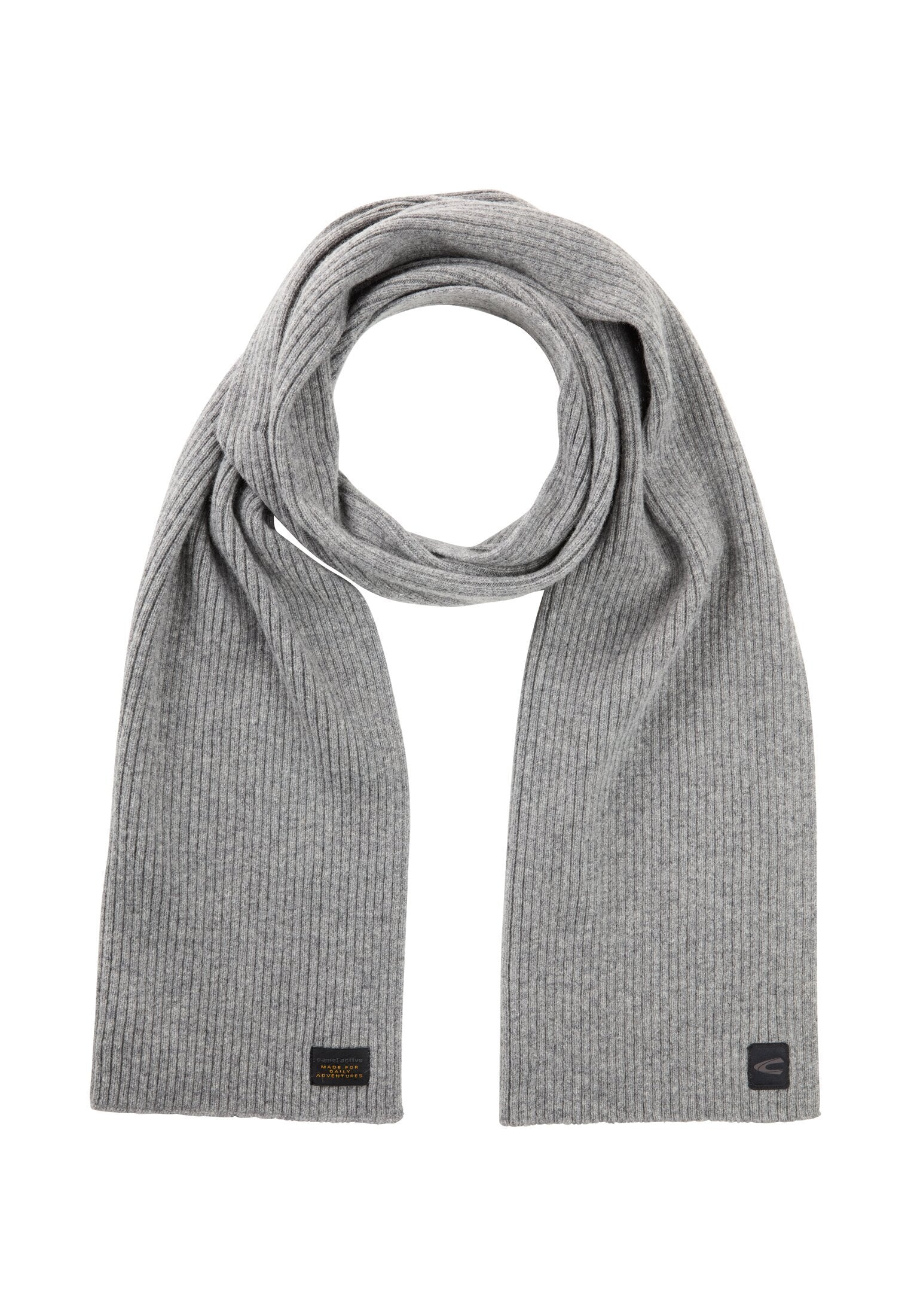 Strickschal aus reiner Lammwolle (Stone Gray)