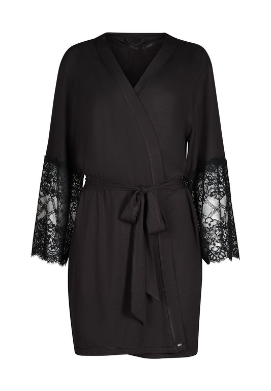 SKINY Damen Kimono Night In Skiny 04 (Black)