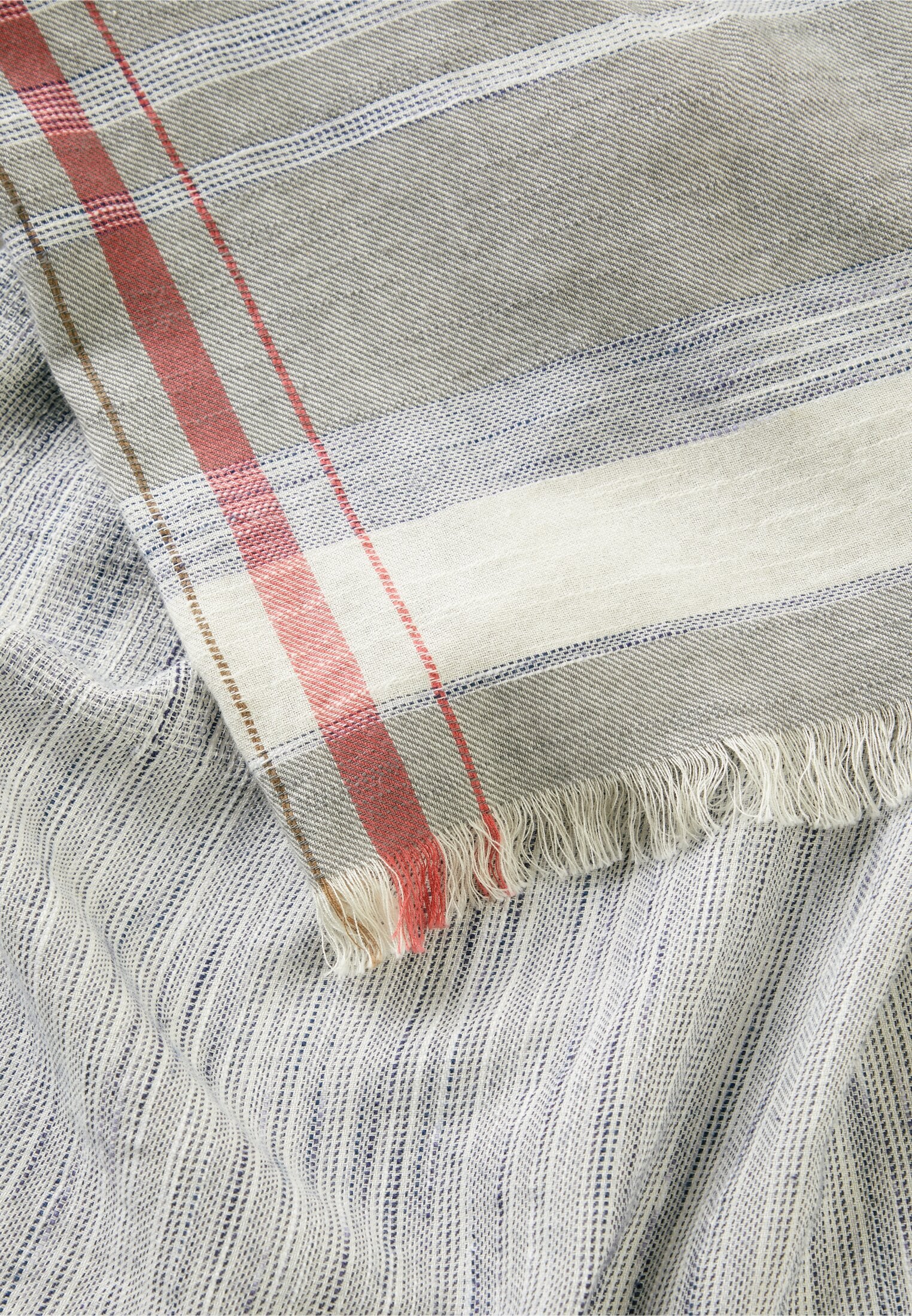 Schal aus reiner Baumwolle (Beige)