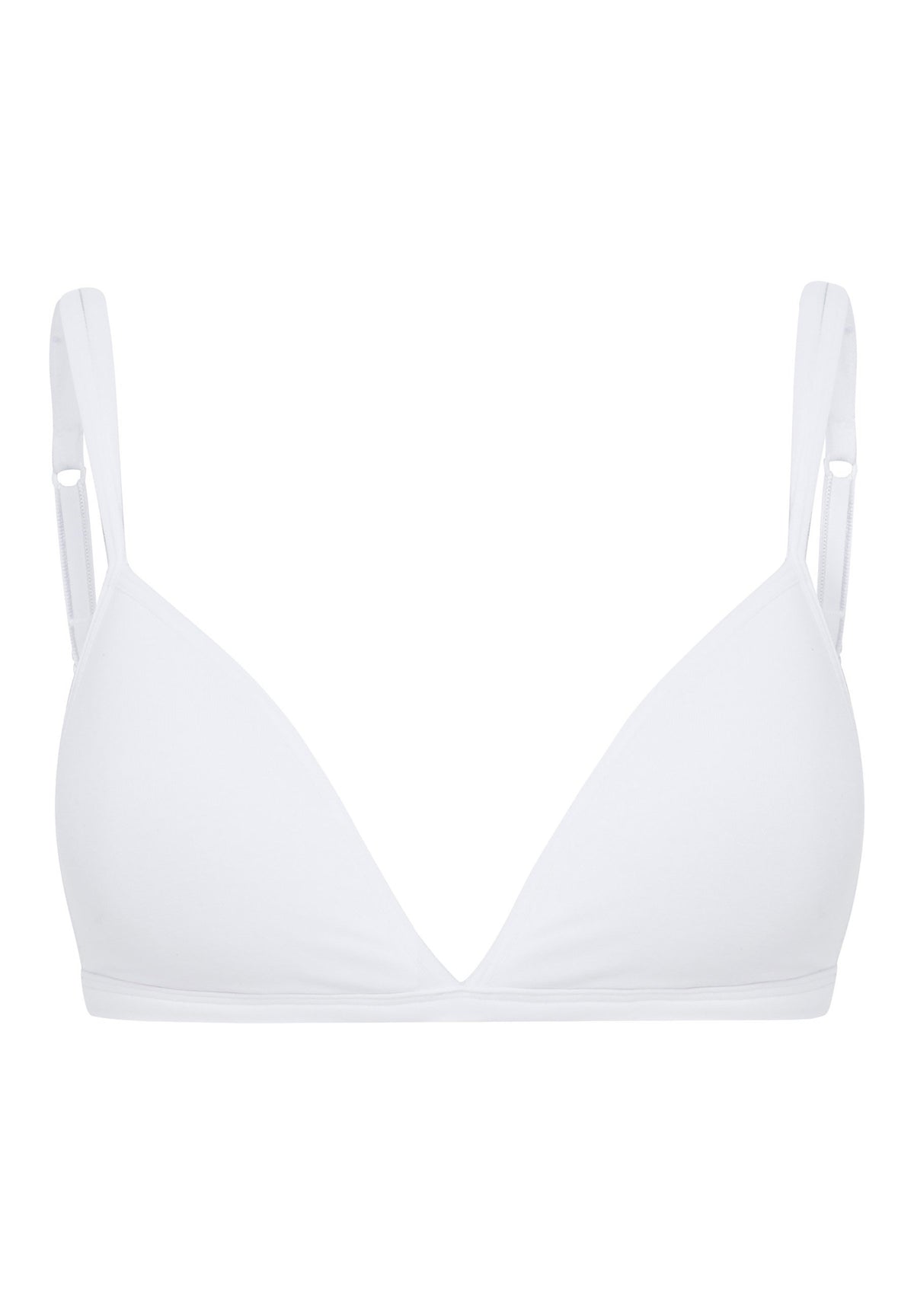 Skiny Damen Triangel BH gepaddet SKINY ADVANTAGE Cotton Stretch (White)