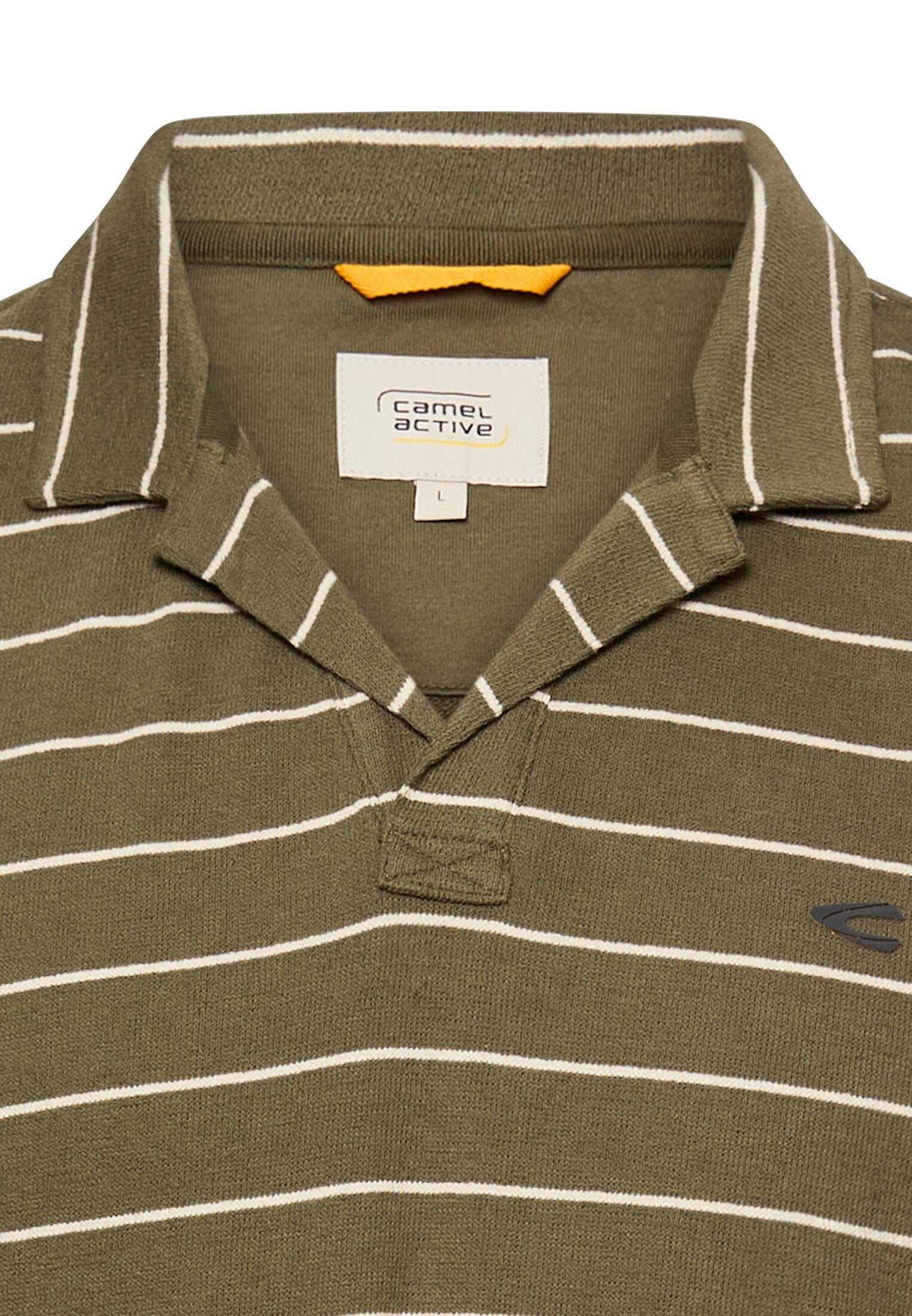Poloshirt mit kontrastierenden Details (Deep Olive)