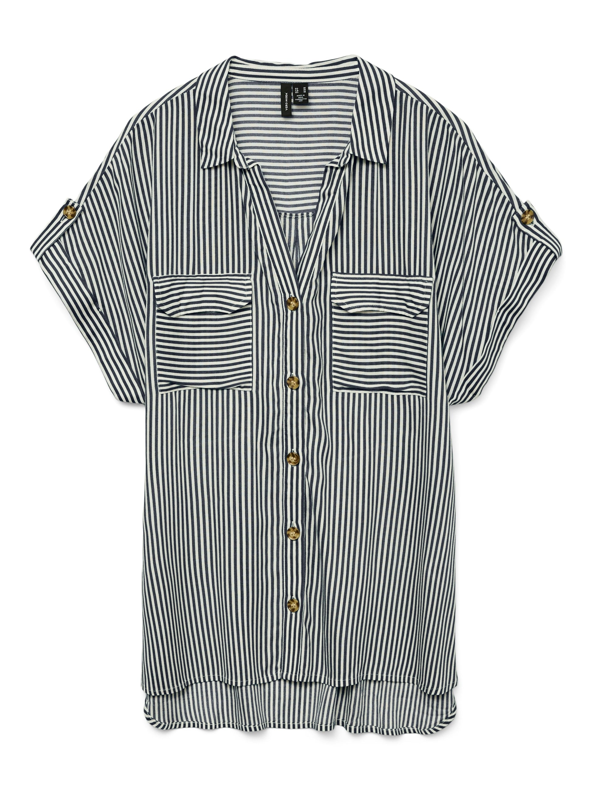 Vmbumpy Ss Shirt Wvn Ga Noos (India Ink/)