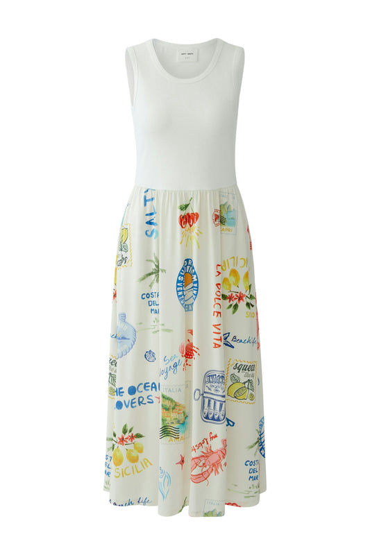 Midikleid (White Red)