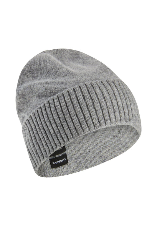 Beanie aus reiner Lammwolle (Stone Gray)