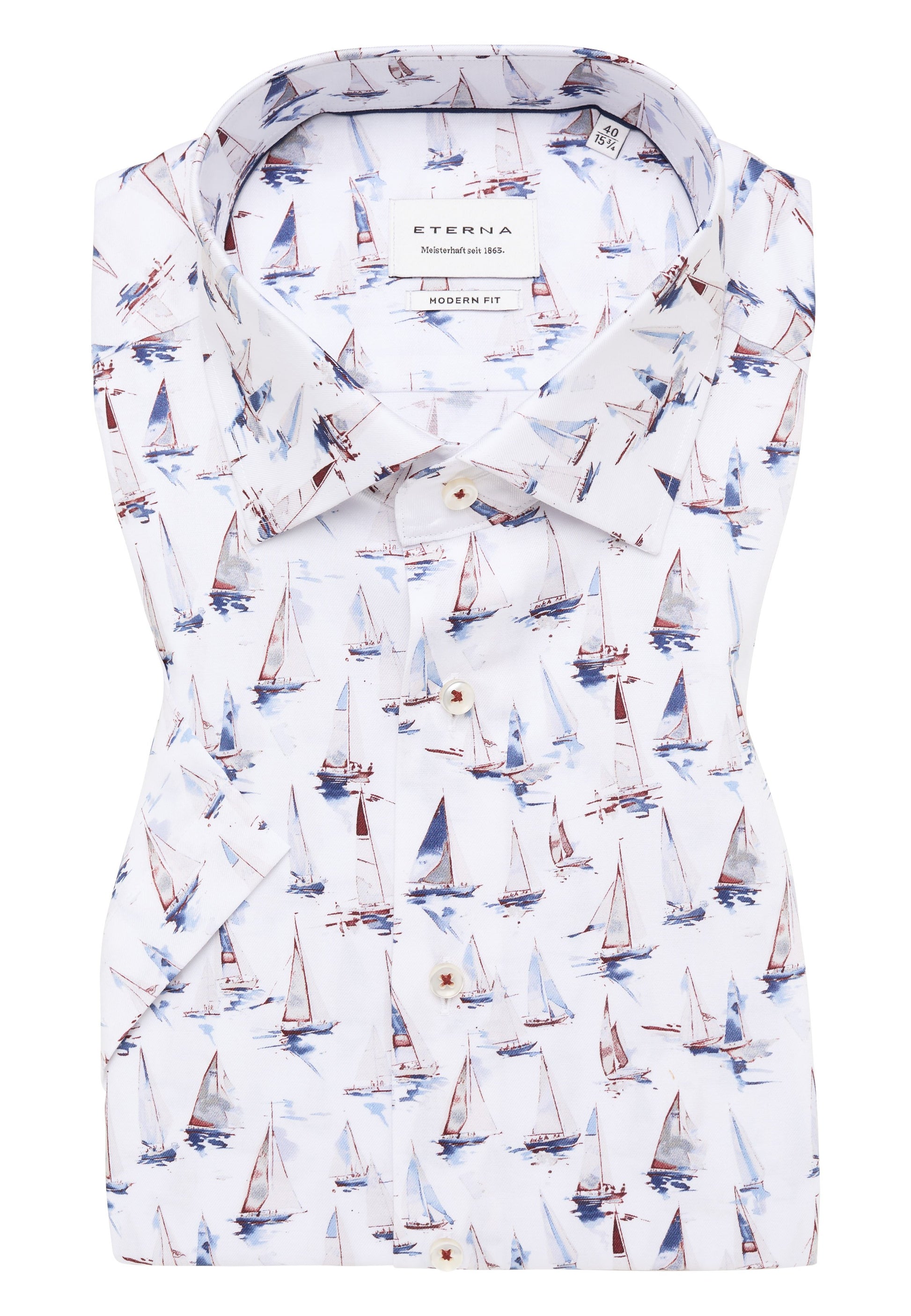 Hemd Twill Kurzarm (Blau)