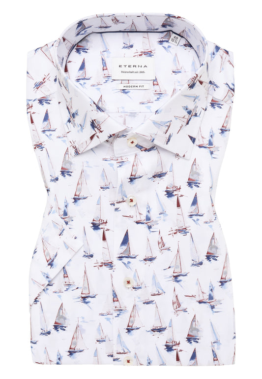 Hemd Twill Kurzarm (Blau)