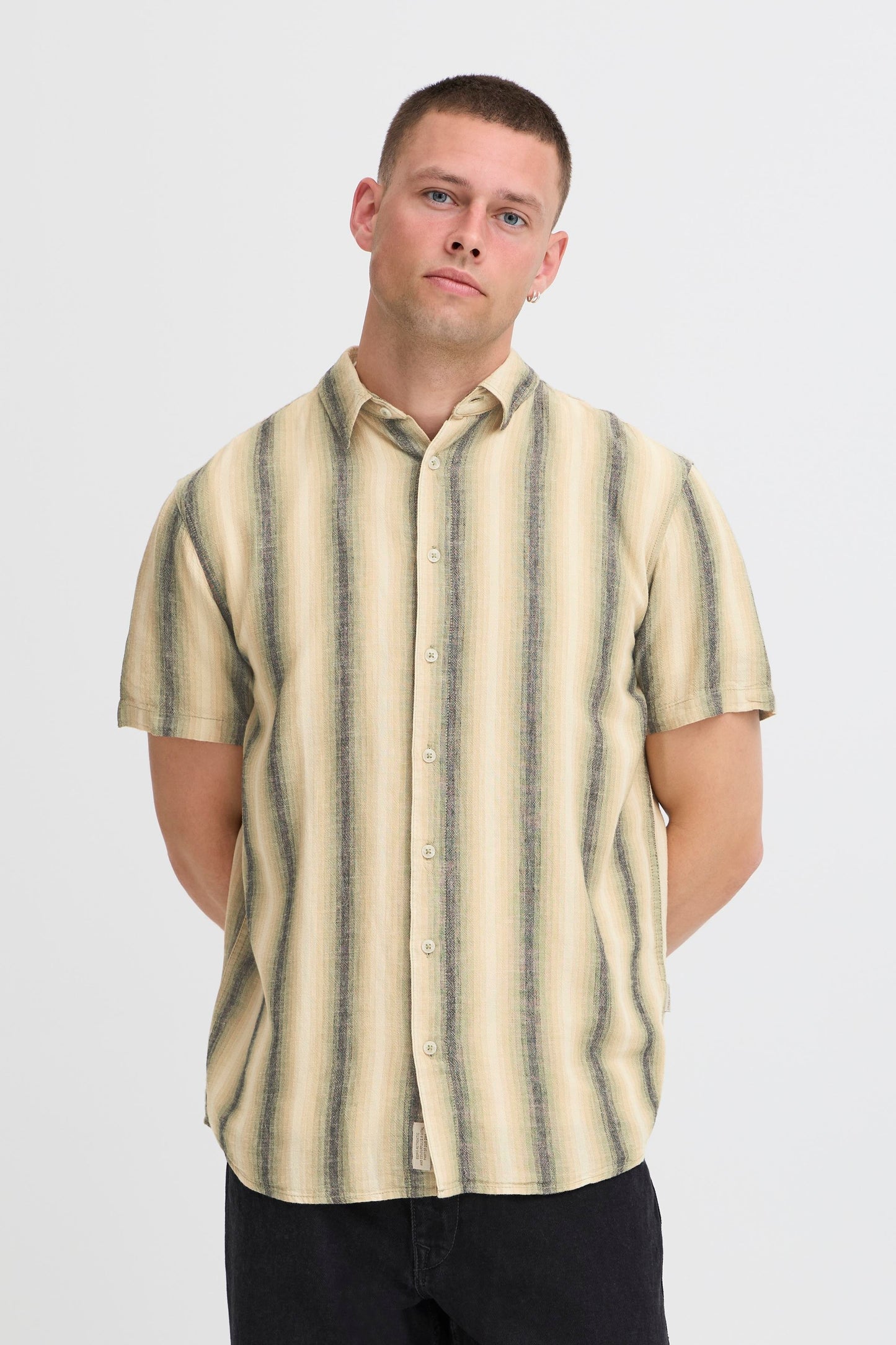 Bhbobby Linen Multi Stripe (Oil Green)