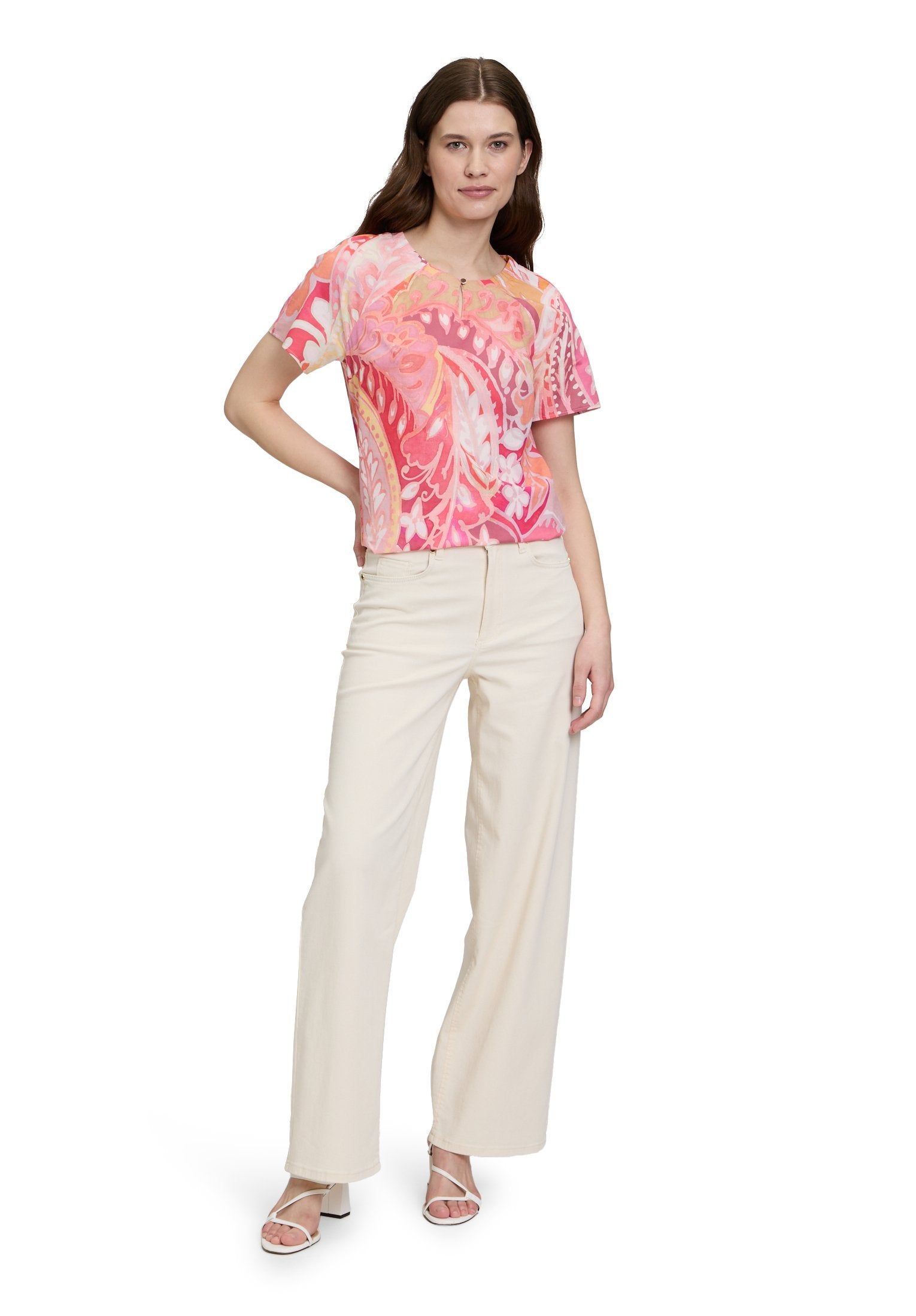 Casual-Bluse (Rosé/yellow)
