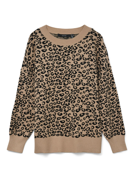 Vmnancy Ls O-neck Long Pullover Boo Rep (Silver Min)