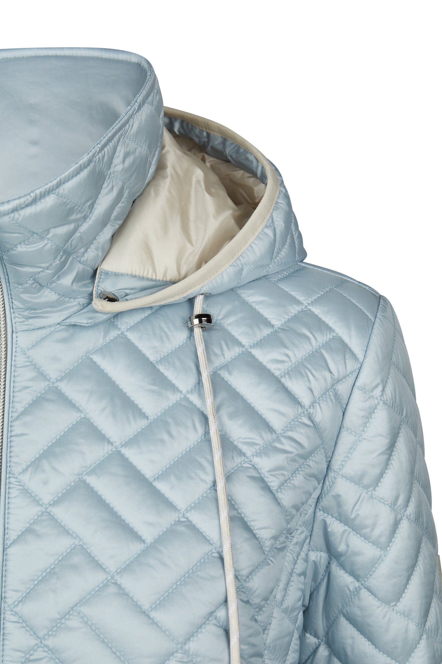 Sandwich-Steppjacke mit Kapuze (Sky Blue)