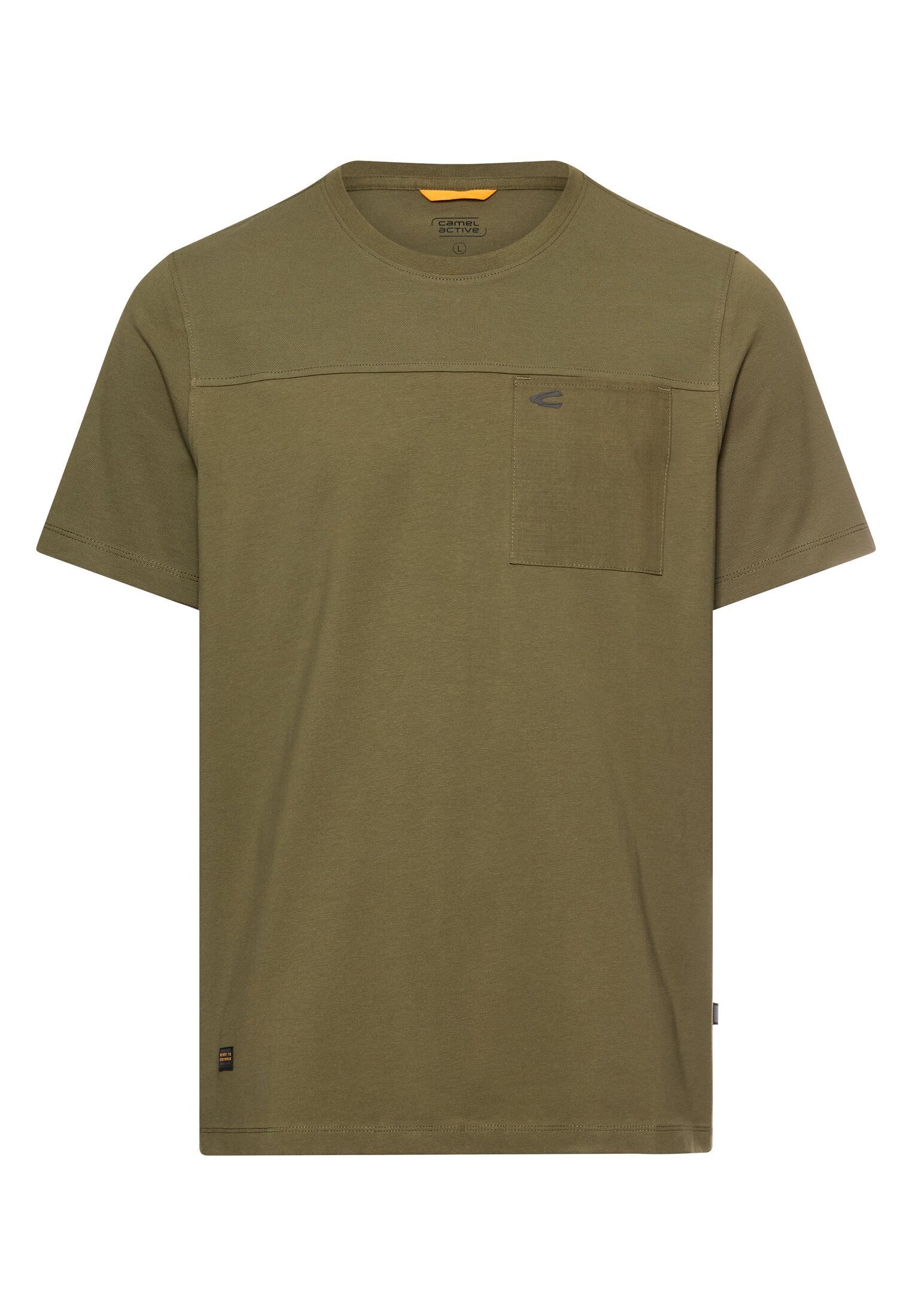 T-Shirt mit Brusttasche (Deep Olive)