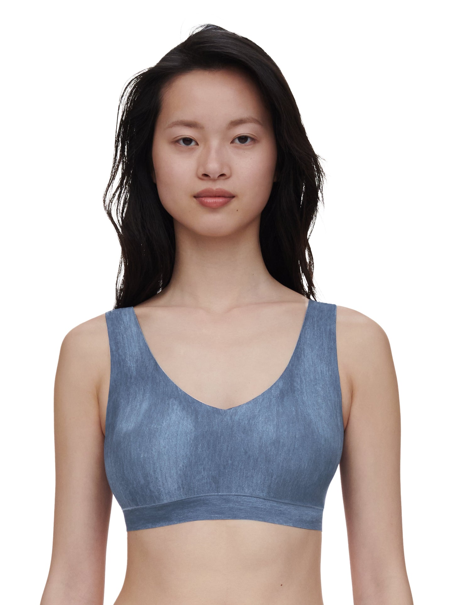SOFTSTRETCH Bustier mit Soft Cups (Blue Denim Print)
