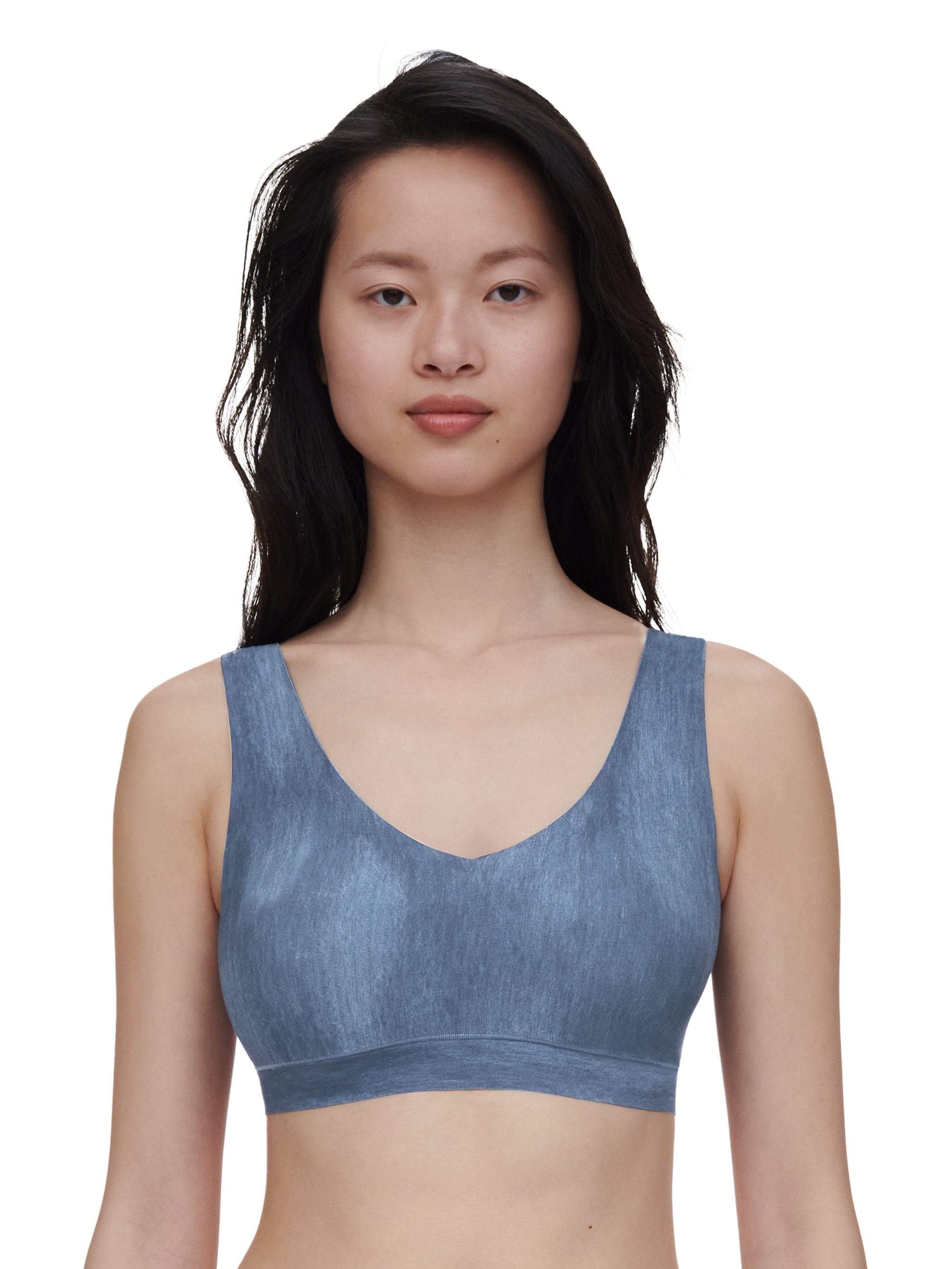 SOFTSTRETCH Bustier mit Soft Cups (Blue Denim Print)