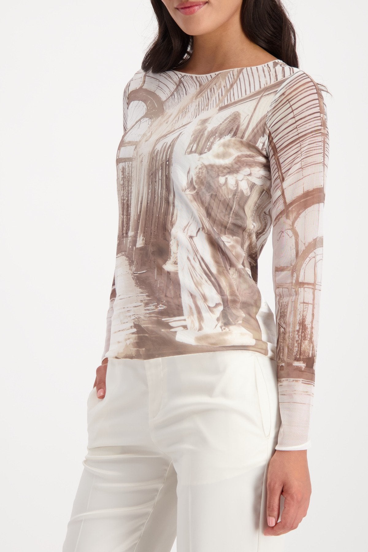 Pullover (Almond Gemustert)