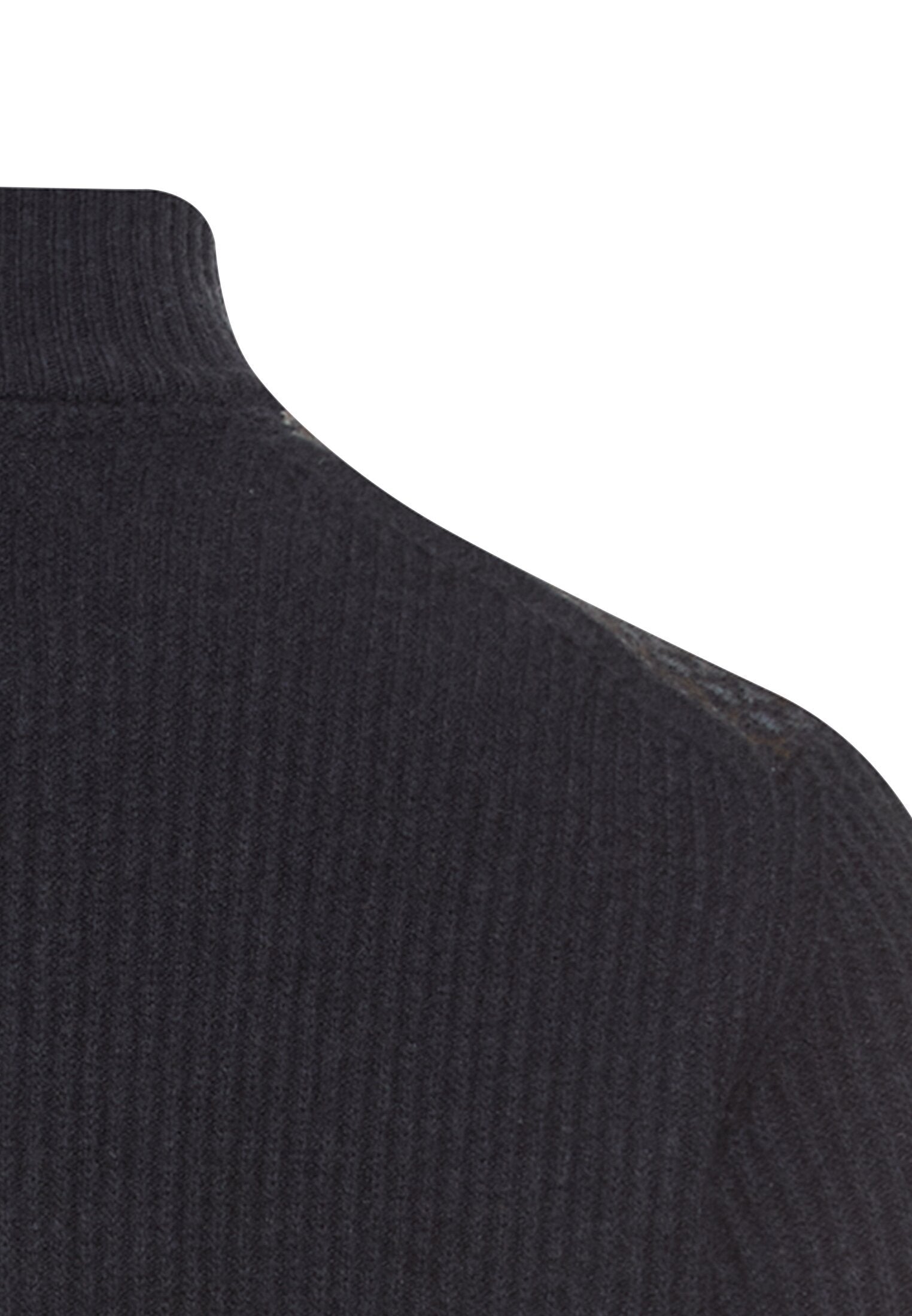 Strickjacke mit Stehkragen (Dark Navy)
