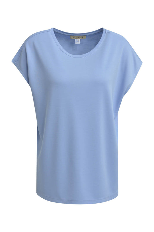 Modal T-Shirt Roundneck (Jeansblue)