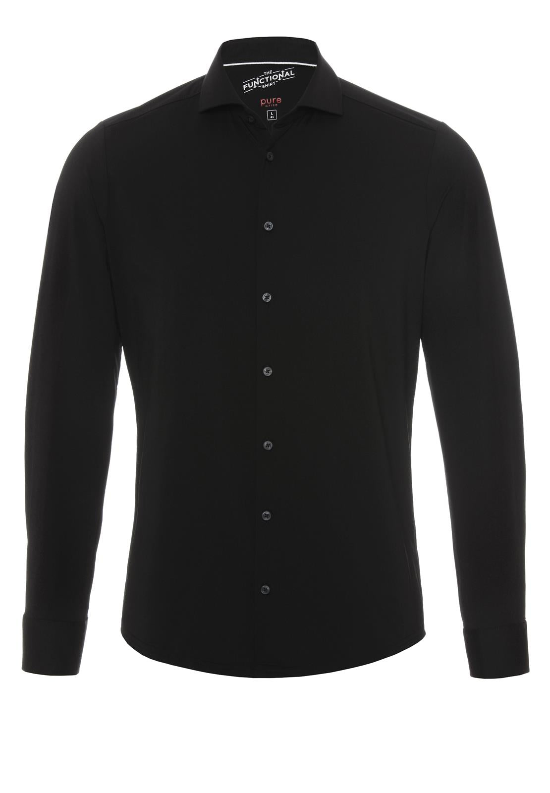 PURE- Functional Hemd Langarm (Schwarz)