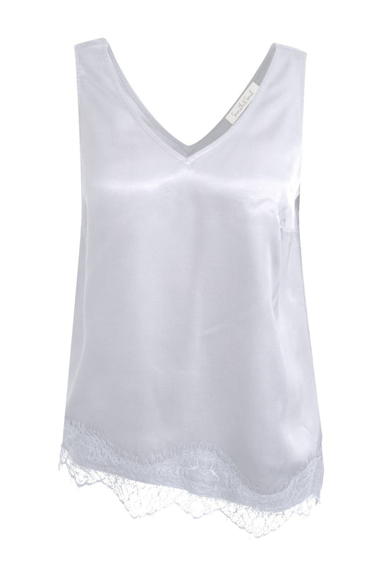 Satin Lace Top (Offwhite)